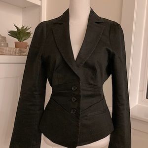 Arden B Fully Lined Black Jacket Blazer